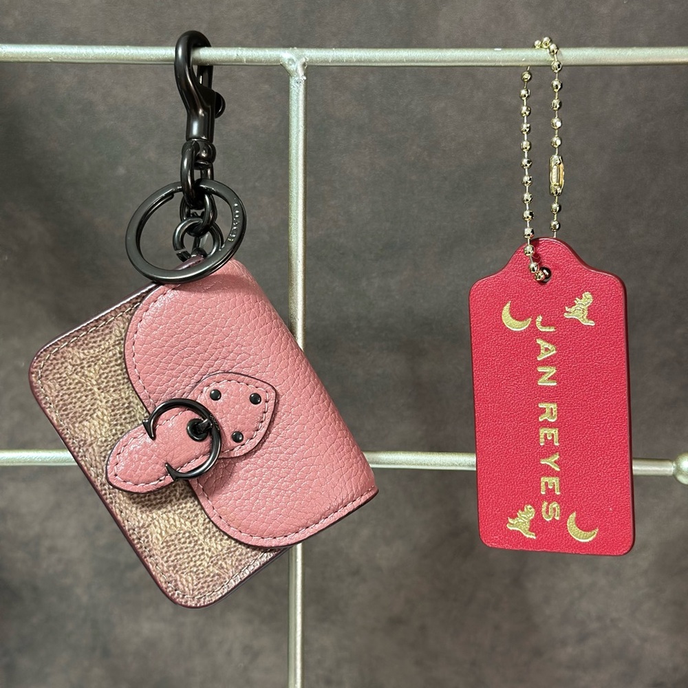 Coach Mini Beat Bag Bag Charm - Picture 2 of 8